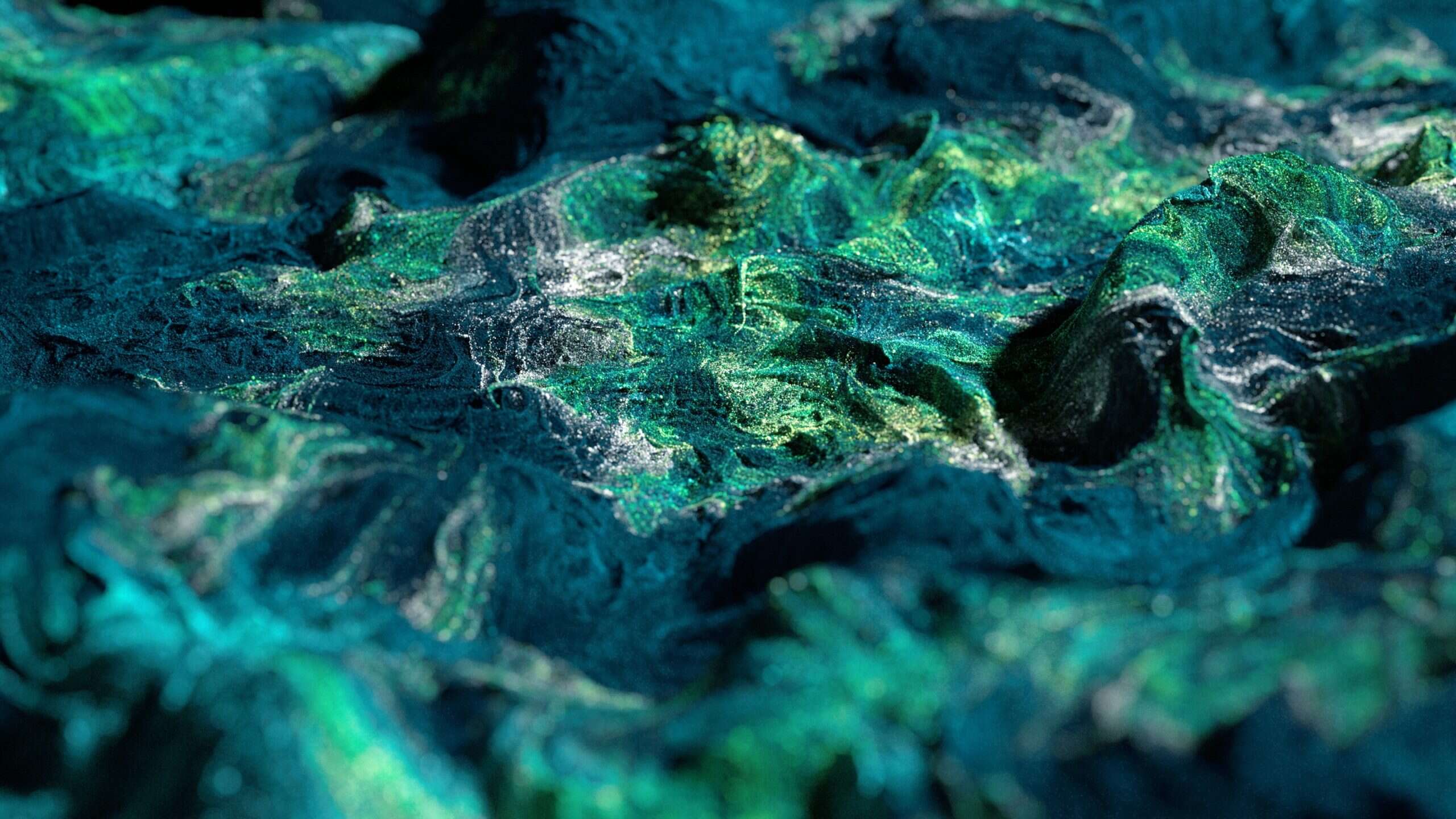 Photo Motifs abstraits bleus et vert