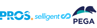 Logo PROS, logo Selligent et logo PEGA