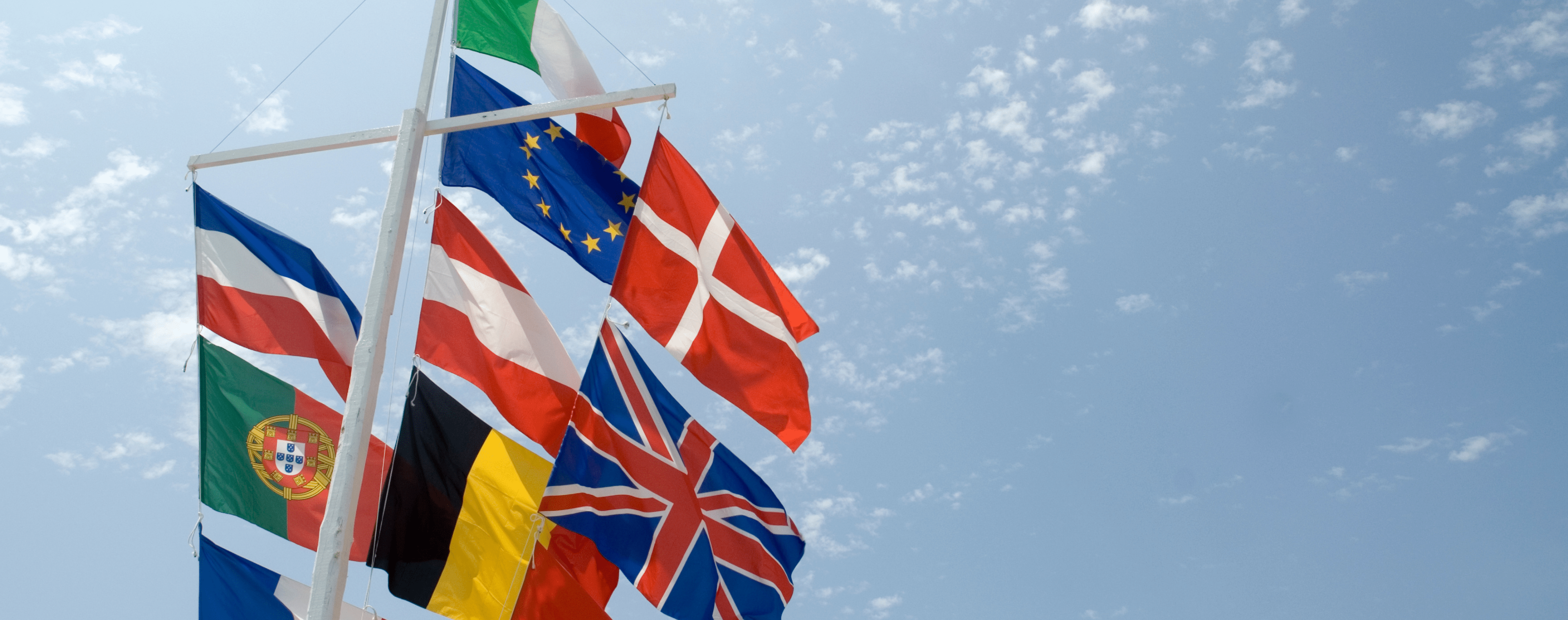Photo de différents drapeaux