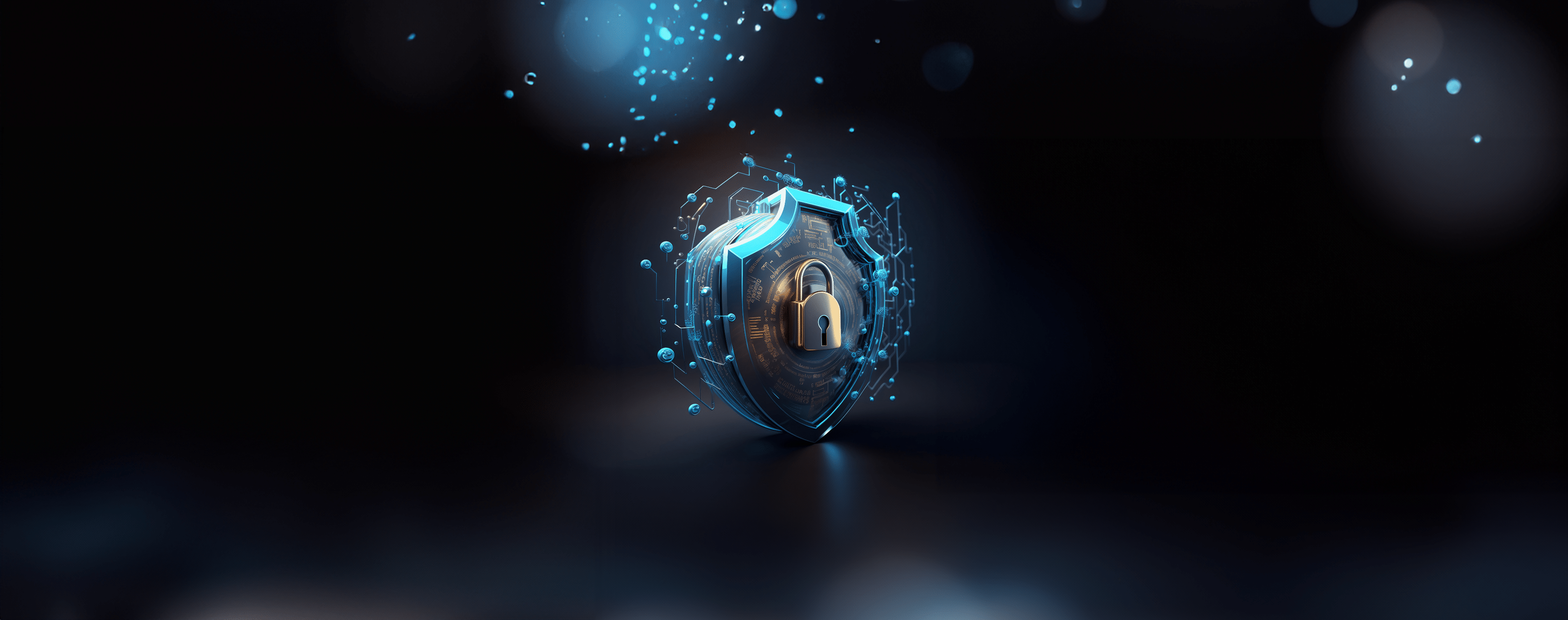 Illustration IA généré d'un cadenas pour la cybersecurite